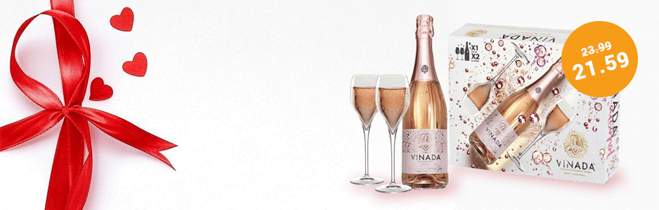 Vinada Gift Box Sparkling Rosé + 2 Gläser ansehen